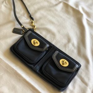 Authentic Coach Sateen Cargo Wristlet